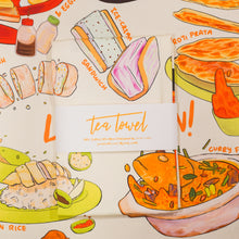 Load image into Gallery viewer, Let's Makan! Tea Towel