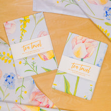 Load image into Gallery viewer, Soft Blooms Tea Towel