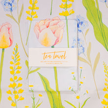 Load image into Gallery viewer, Soft Blooms Tea Towel