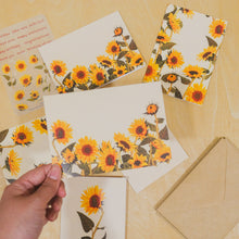 Load image into Gallery viewer, Sunflower Fields Greeting Card Set