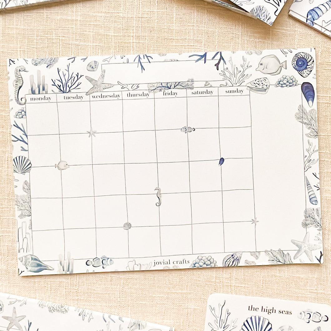 The High Seas Monthly Planner
