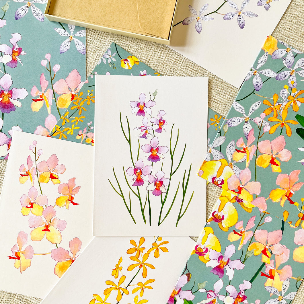 Orchids Greeting Card Set