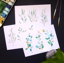 Load image into Gallery viewer, Watercolour Leaves Prints