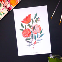 Load image into Gallery viewer, Watercolour Roses Prints