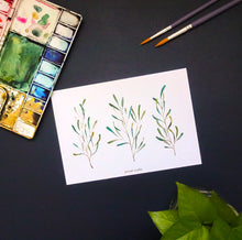 Load image into Gallery viewer, Watercolour Leaves Prints