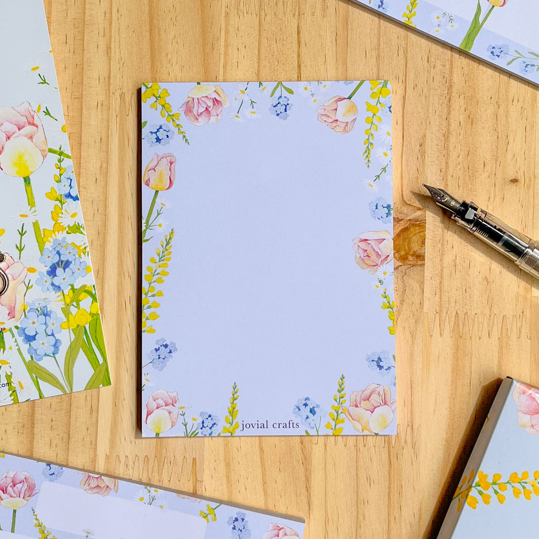 Soft Blooms Notepad