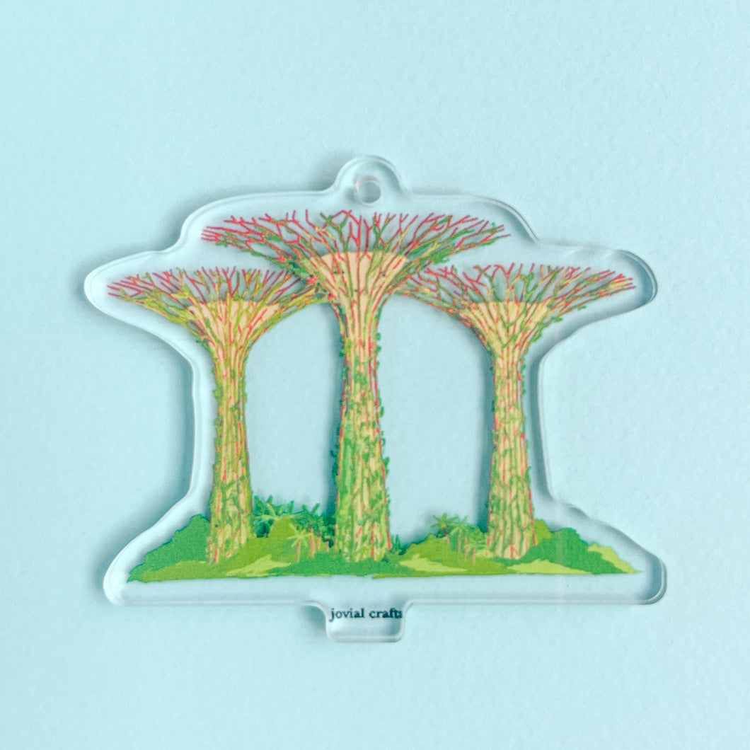 Supertrees Keychain