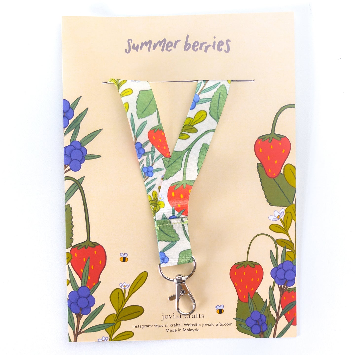 Summer Berries lanyard
