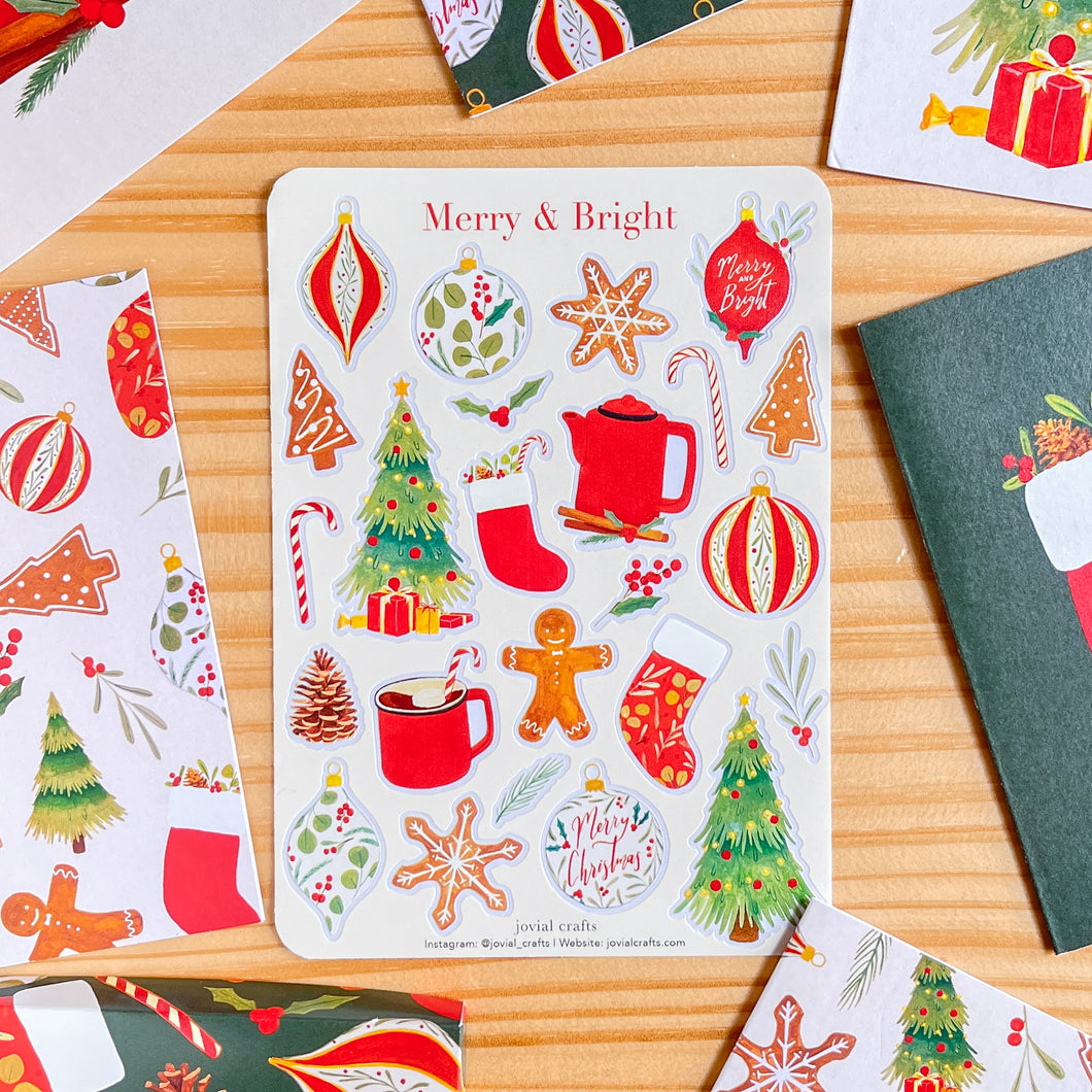 Merry & Bright Sticker Sheet