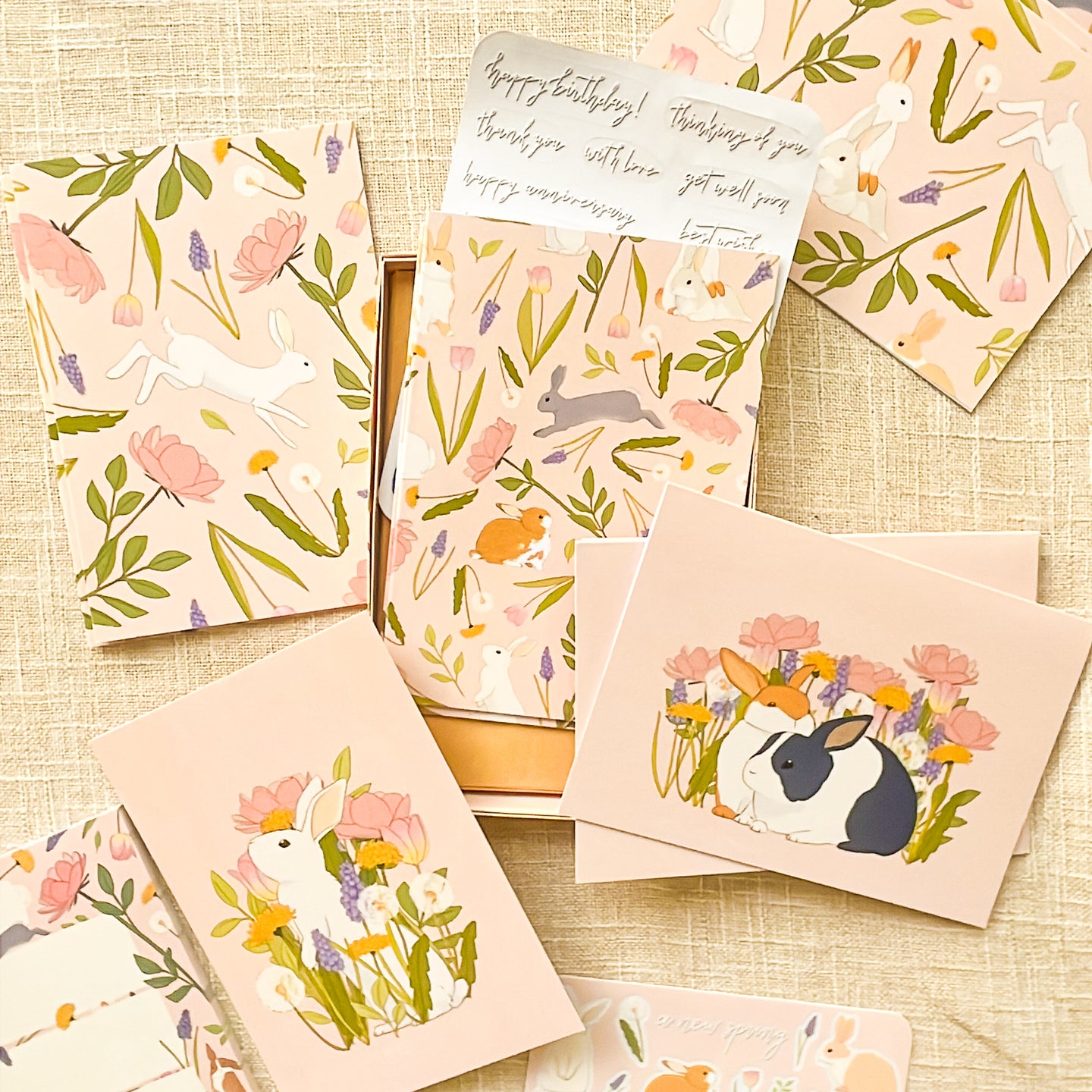 A New Spring Greeting Card Set