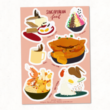 Load image into Gallery viewer, Singaporean Food Transparent Sticker
