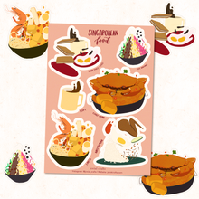 Load image into Gallery viewer, Singaporean Food Transparent Sticker

