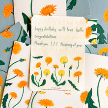 Load image into Gallery viewer, Dandelion Greeting Card Set
