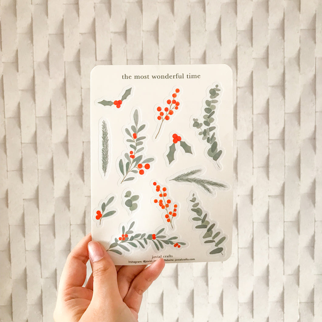 The Most Wonderful Time Transparent sticker